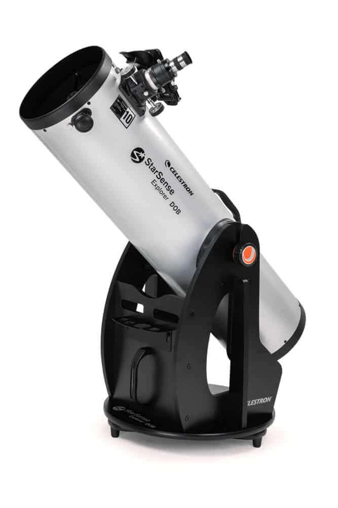 Telescopio Celestron StarSense Explorer 10” DOBSON con specchio parabolico e puntamento assistito per osservazione del cielo notturno.