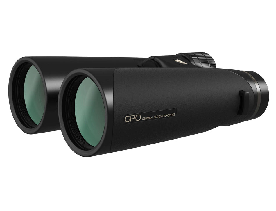 GPO Passion HD 10x50 Binocolo nero con lenti multistrato per eccellente trasmissione della luce.
