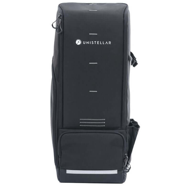 Unistellar zaino trasporto robusto per Equinox 2 e Evscope 2, offre sicurezza per strumento e treppiede.