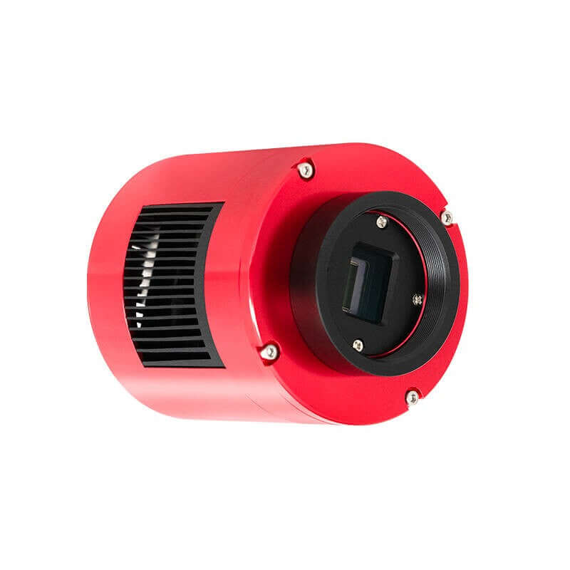 Fotocamera ZWO ASI 585 MC PRO Color con sensore SONY IMX585 e raffreddamento TEC per astrofotografia di galassie.