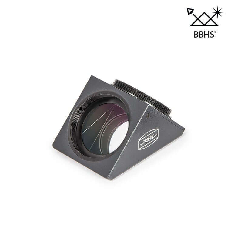 Prisma diagonale T-2 Baader con trattamento BBHS, apertura libera 35 mm, multistrato Zeiss, adatto per telescopi con collegamento T-2.