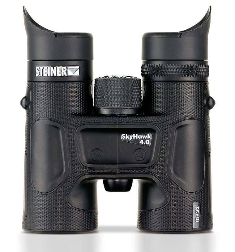 Binocolo Steiner Skyhawk 4.0 10x32 nero, ingrandimento 10x per dettagli naturali, visione 3D brillante e messa a fuoco avanzata.