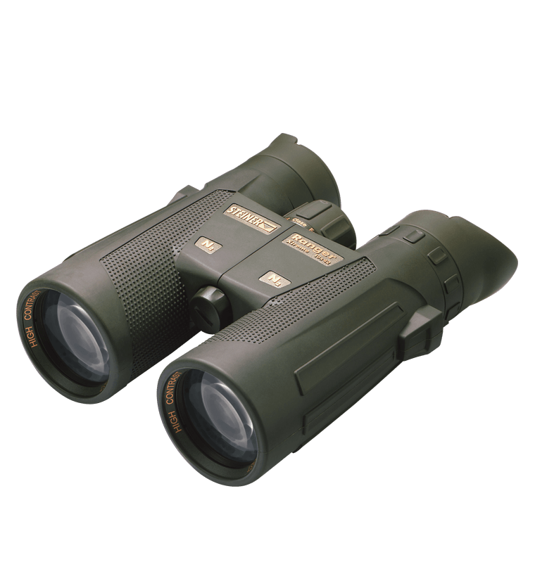 Binocolo Steiner Ranger Extreme 10x42 per osservazione naturale, design robusto in verde con lenti di alta qualità.