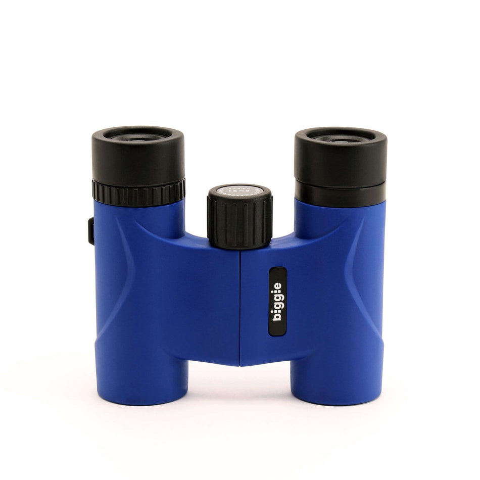 Binocolo Ziel Biggie 8x21 Blu con prismi a tetto BK7, design compatto e resistente, ideale per ragazzi e amatori di ottiche sportive.
