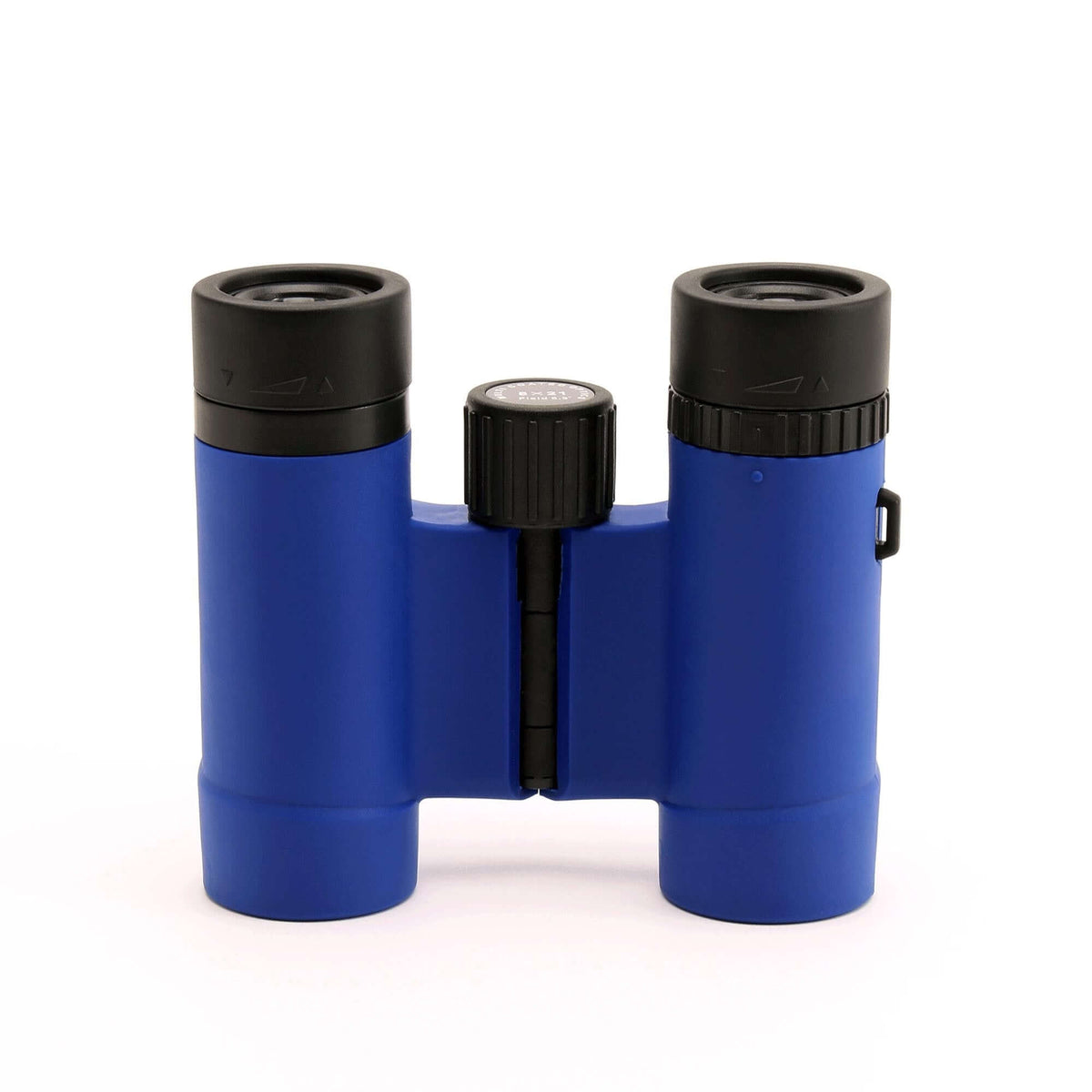 Binocolo Ziel Biggie 8x21 blu con prismi a tetto BK7, portatile e resistente, ideale per ragazzi e amatori delle ottiche sportive.