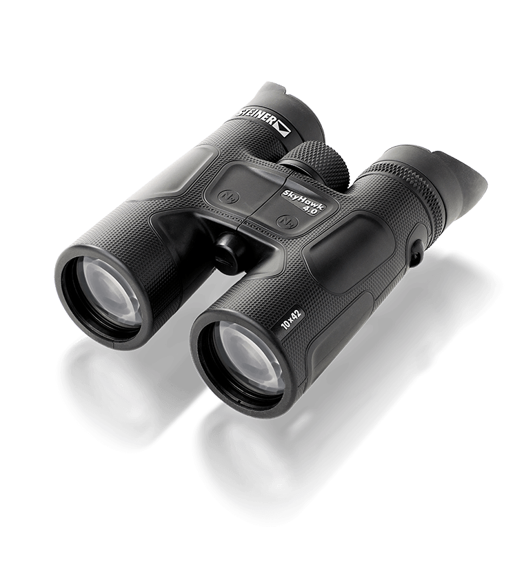 Binocolo Steiner Skyhawk 4.0 10x42 con obiettivo 42 mm, ingrandimento 10x, immagini brillanti e nitide per grandi distanze.