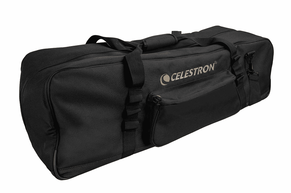 Borsa da trasporto Celestron in poliestere nero per telescopi, con tasche e imbottitura, ideale per telescopi entry-mid level.
