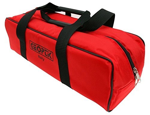 Borsa Geoptik rossa per telescopi APO compatti, con zip e manico robusto, adatta per modelli da 70 a 90 mm.