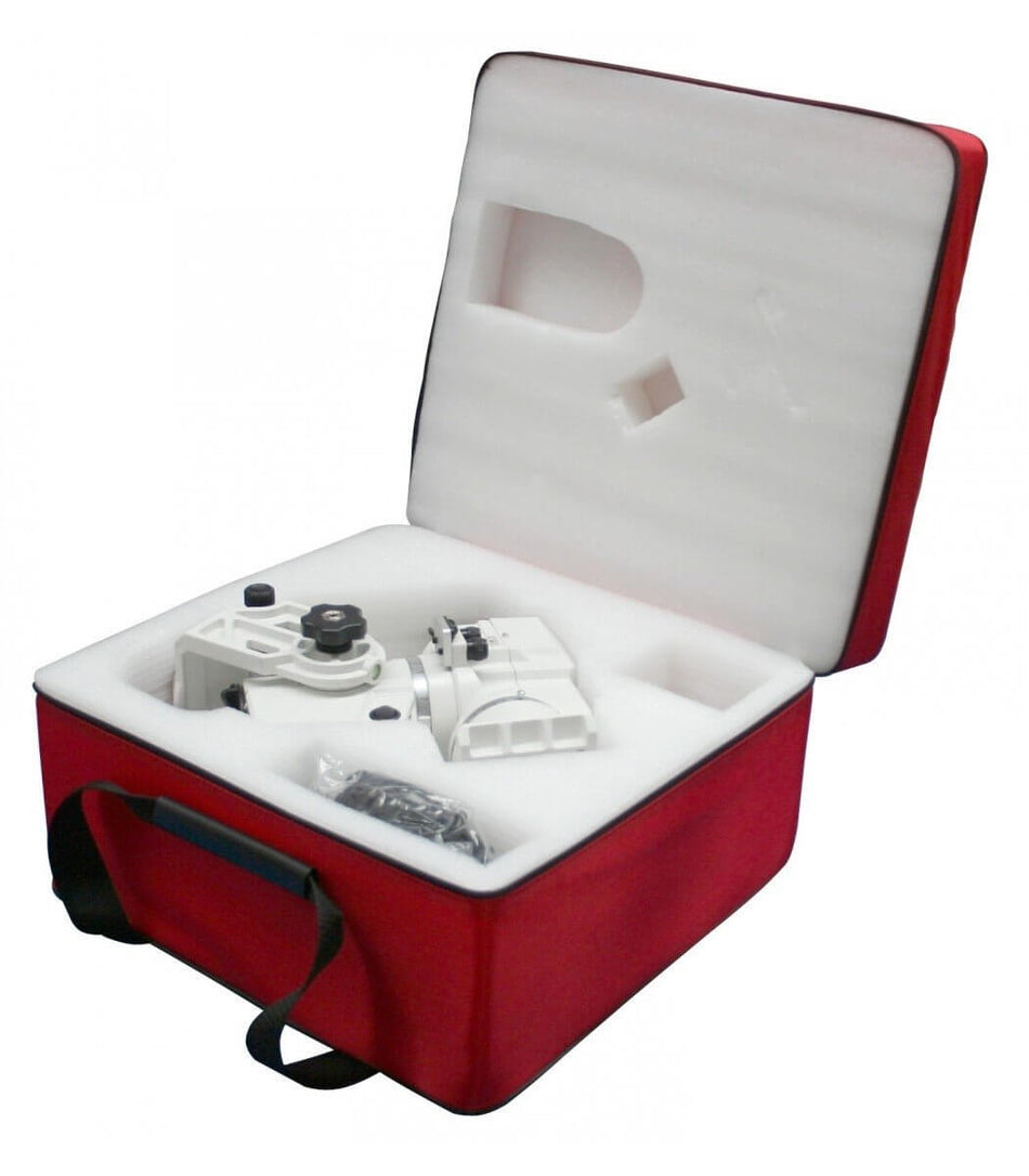 Custodia Geoptik Pack in Bag per montatura AZ-EQ5, imbottitura protettiva, rosso, ideale per trasporto e protezione.