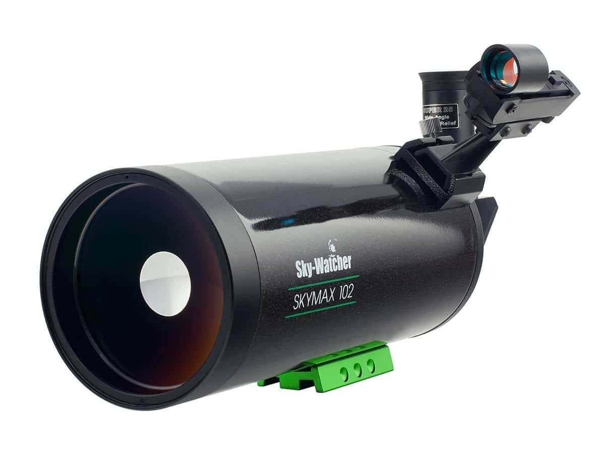 Telescopio SkyWatcher Skymax 102, tubo ottico Maksutov-Cassegrain 102mm per osservazione e fotografia, ideale per pianeti e Luna.