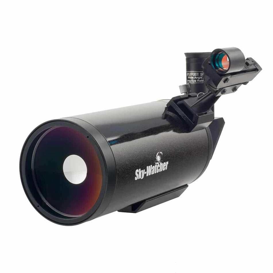 Telescopio SkyWatcher Skymax 90 Maksutov-Cassegrain, compatto e leggero, ideale per osservazione planetaria e fotografica.