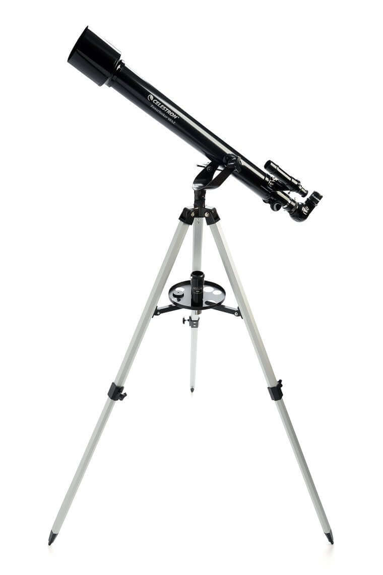 Telescopio Celestron Powerseeker 60AZ con treppiede in alluminio per principianti, ultraleggero e facile da usare.