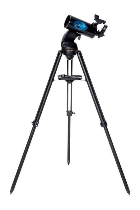 Telescopio Celestron AstroFI 102 Maksutov su treppiede per osservazione astronomica con app SkyPortal.