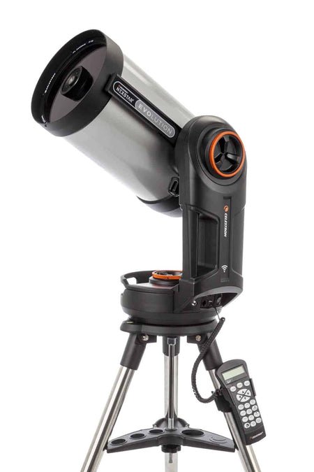 Telescopio Celestron Nexstar Evolution 8, diametro 200 mm f/10, montatura computerizzata altazimutale, wi-fi integrato.