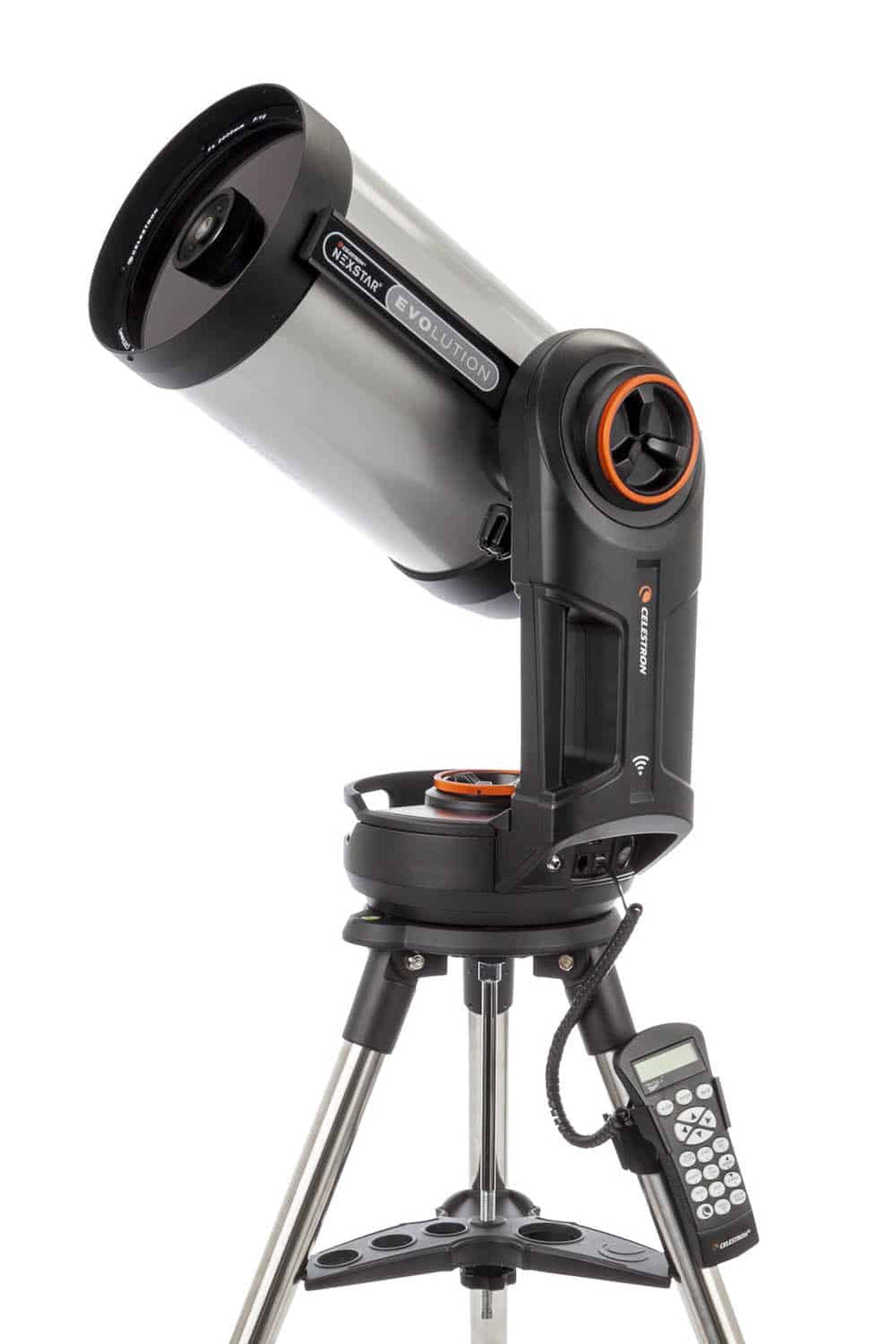 Telescopio Celestron Nexstar Evolution 8, diametro 200 mm f/10, montatura computerizzata altazimutale, wi-fi integrato.
