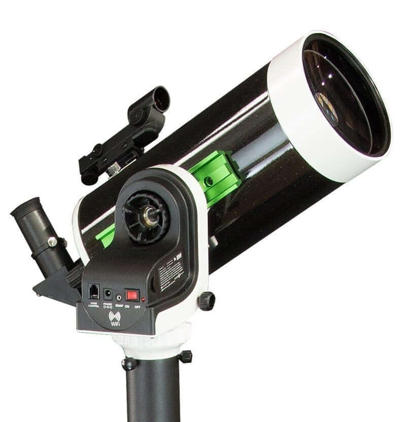 Telescopio SkyWatcher Skymax 127 con montatura Wi-Fi AZ-GTi, perfetto per osservazione e fotografia di pianeti e Luna.