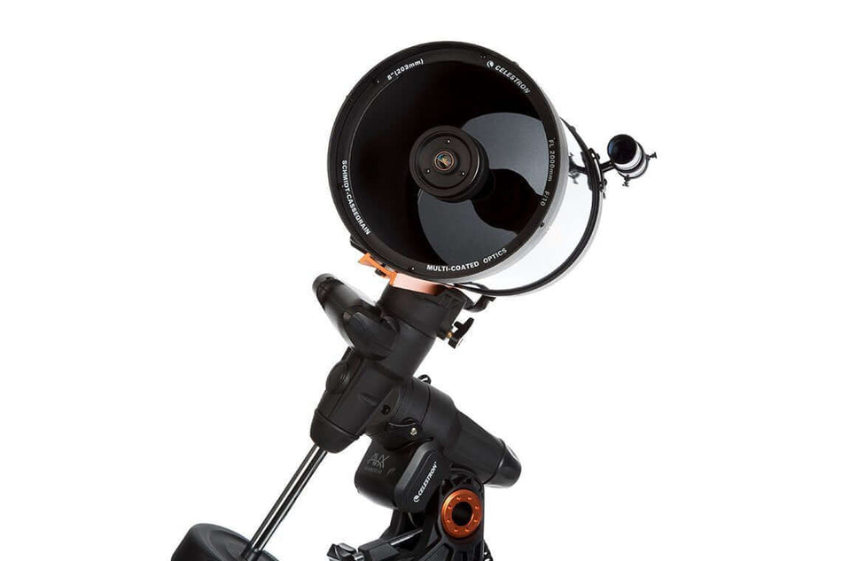 Telescopio Celestron Advanced VX 8 SCT con montatura equatoriale alla tedesca, ottiche di alta qualità.