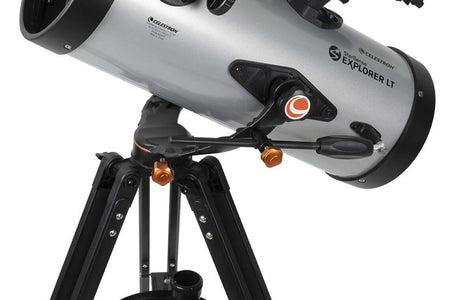 Telescopio Celestron StarSense Explorer 127 LT con supporto, tecnologia di puntamento avanzata, per osservazione del cielo notturno.