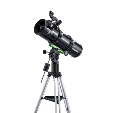 Telescopio SkyWatcher Newton 130/650 su montatura CQ40, ideale per immagini nitide e prive di aberrazioni, f/5, diametro 130mm, focale 650mm.