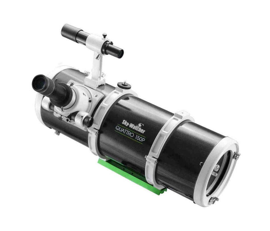 Telescopio riflettore Sky-Watcher Newton Quattro 150/600 f/4 ideale per astrofotografia, design compatto e veloce rapporto focale f/4.