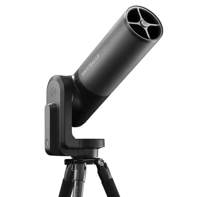 Telescopio Unistellar eQuinox 2 con nuova camera 6,2 Mp, campo 34x47 arcmin per osservazione dettagliata di oggetti astronomici.