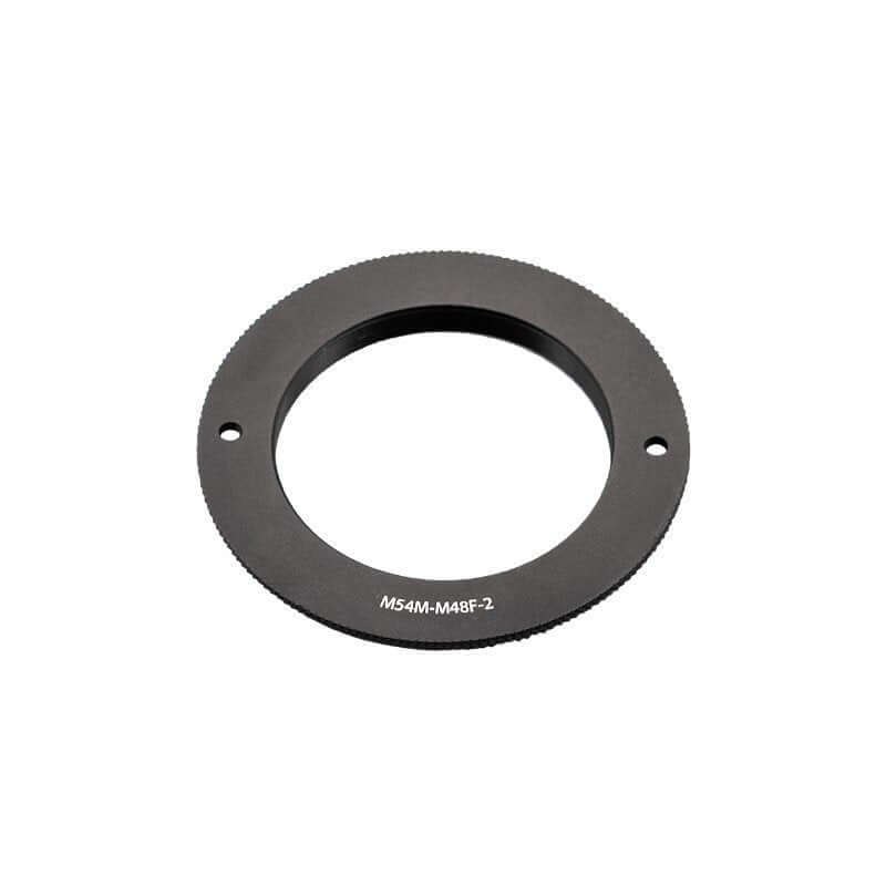 Adattatore ZWO da M54 a M48 per ruote portafiltri EFW da 2 pollici, spessore 2mm, colore nero