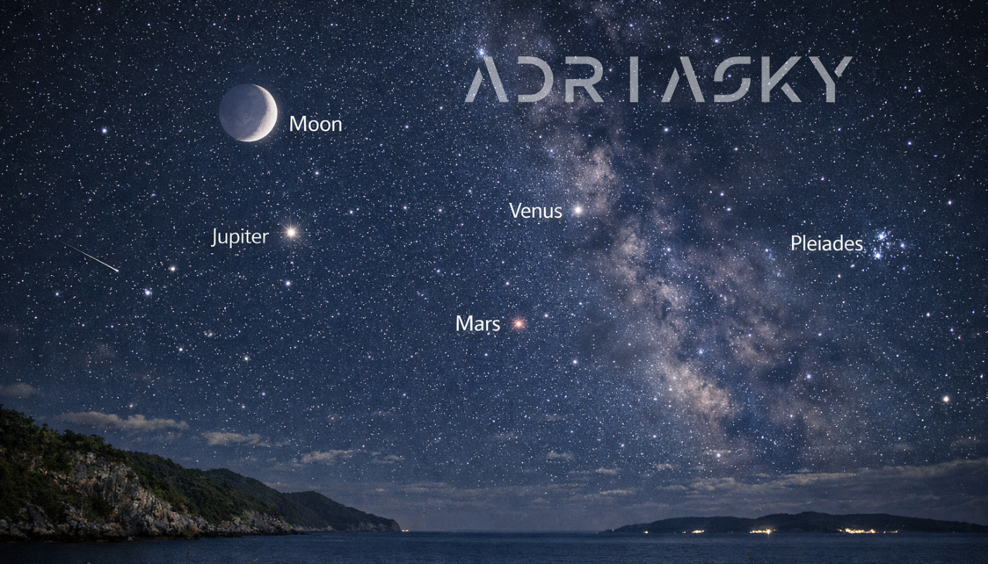Eventi Astronomici Giugno 2026: Solstizio d'Estate, Venere–Giove e congiunzioni planetarie