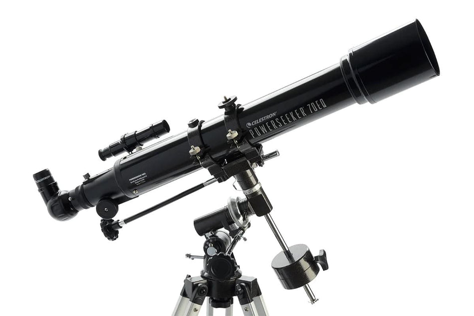 Celestron Powerseeker 70EQ - dettaglio montatura equatoriale