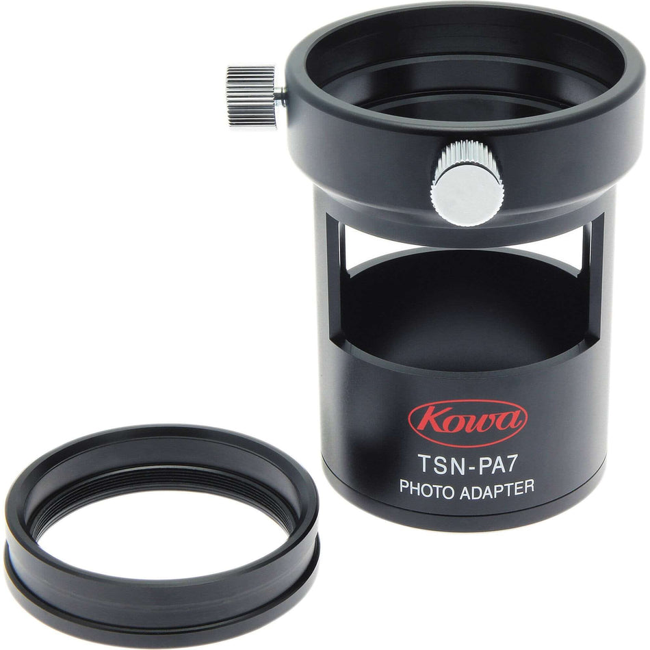 Adattatore fotografico Kowa TSN-PA7 per oculare-reflex, compatibile con serie cannocchiali TSN880/770. Ideale per fotografia su campo.