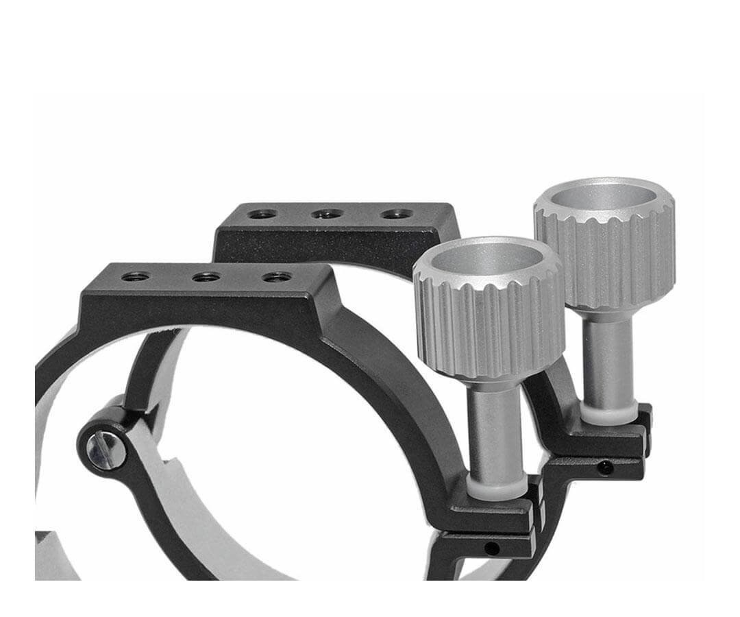 CNC Anelli in Alluminio TS-Optics per Telescopi Ø90mm nero anodizzato