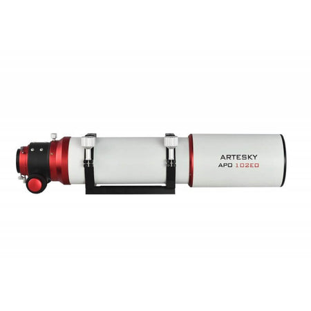 Artesky 102ED f/7 APO Riflettore, rifrattore doppietto 102mm, elementi FCD1-B Ohara e Lantanio, riduttore 0.8x incluso.
