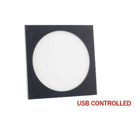 Flat Box Artesky USB 550mm con controllo luminosità tramite voltmetro digitale. Tecnologia LED EDGE-LIT, alimentazione 12V.