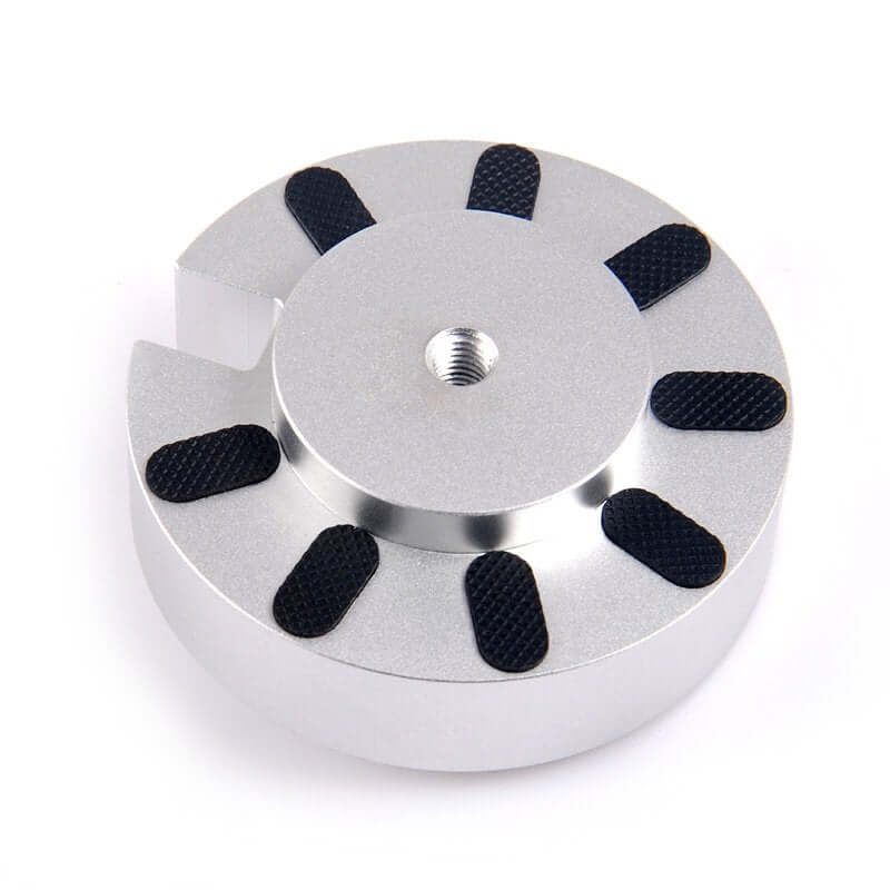 Adattatore Artesky da treppiede EQ5 a 3/8", argentato, per montare accessori con attacco 3/8" su treppiede Skywatcher.
