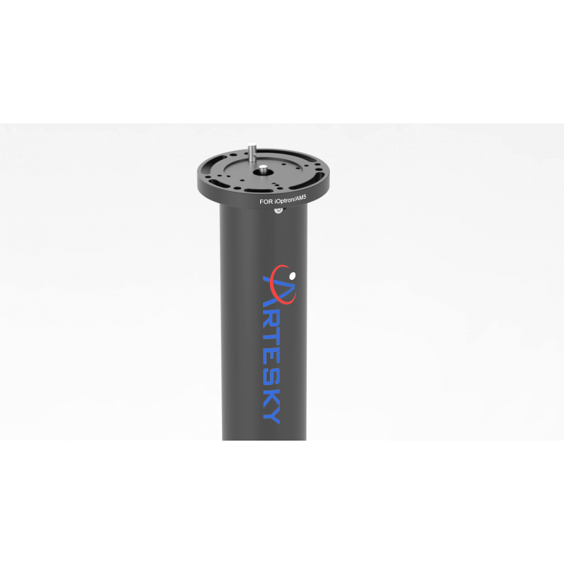 Colonna in alluminio e acciaio Artesky compatibile con montature AM5, AM3, iOptron, Skywatcher, supporta fino a 80 kg.