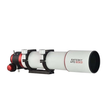 Telescopio rifrattore Artesky 80ED APO f/7, ideale per astrofotografia, con lente doppia in FCD1-B Ohara e vetro al Lantanio.