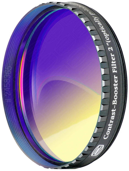 Filtro Baader Contrast Booster 2" per telescopi, migliora contrasto e nitidezza, elimina falsi colori, uso astronomico versatile.