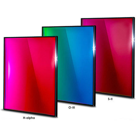 Baader set filtri Narrowband 6,5nm 65x65mm H-alpha O-III S-II