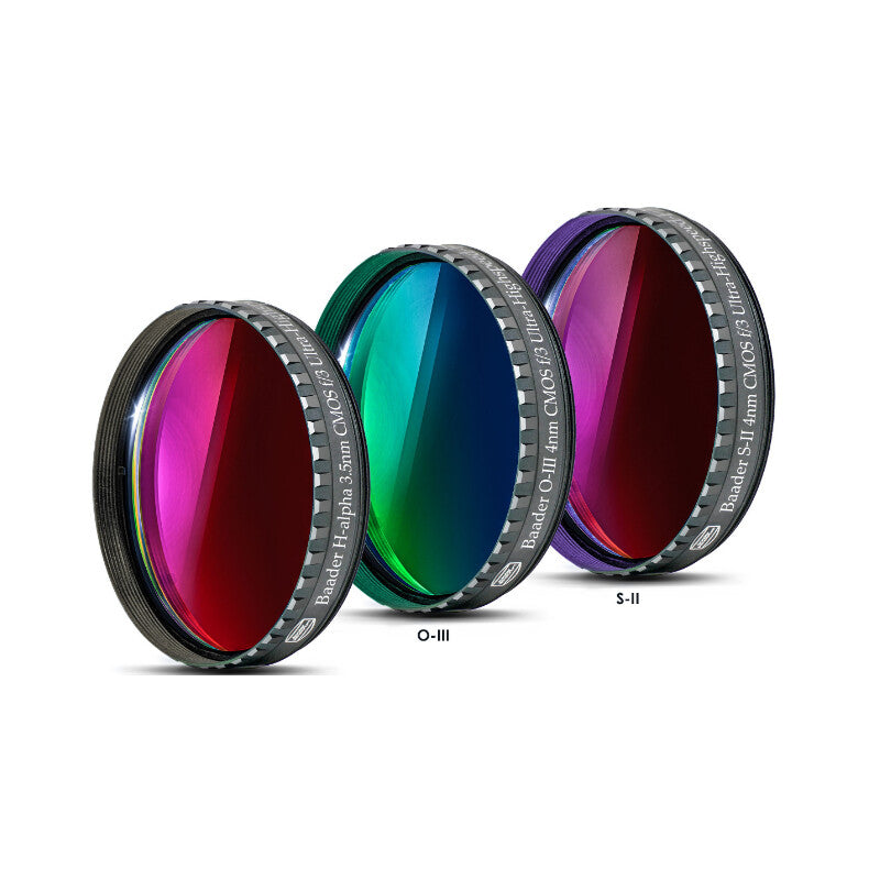Baader set filtri Ultra-Highspeed f/3 3,5/4nm 2 pollici H-alpha O-III S-II