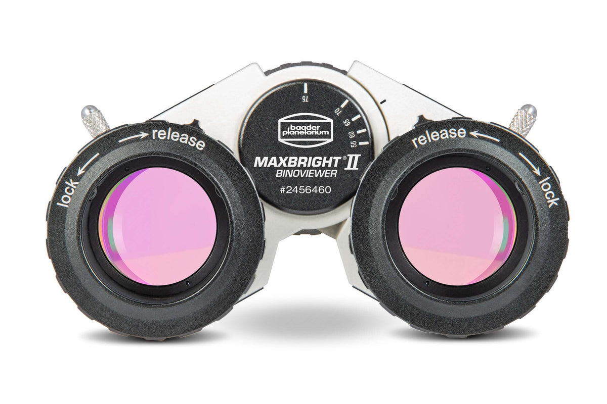 Baader MaxBright II Torretta Binoculare con prismi da 27 mm, compatibile con oculari da 1,25" e sistema diottrico regolabile.