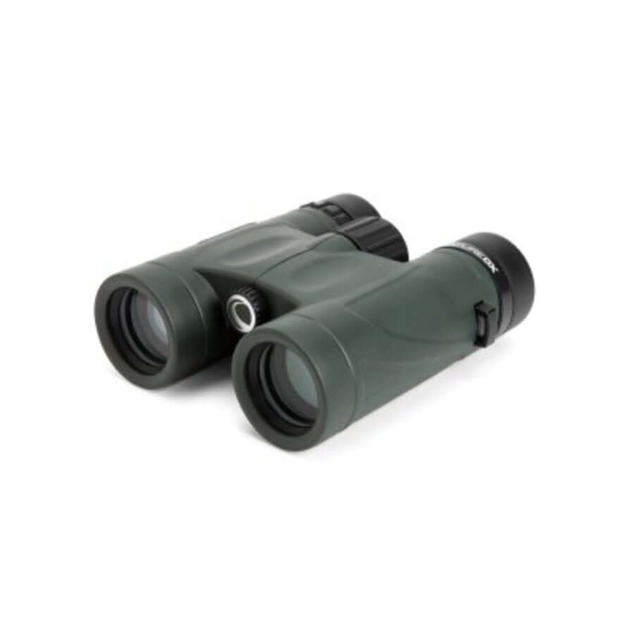 Binocolo Celestron Nature-DX 8x32 verde, impermeabile e robusto, ideale per natura e outdoor.