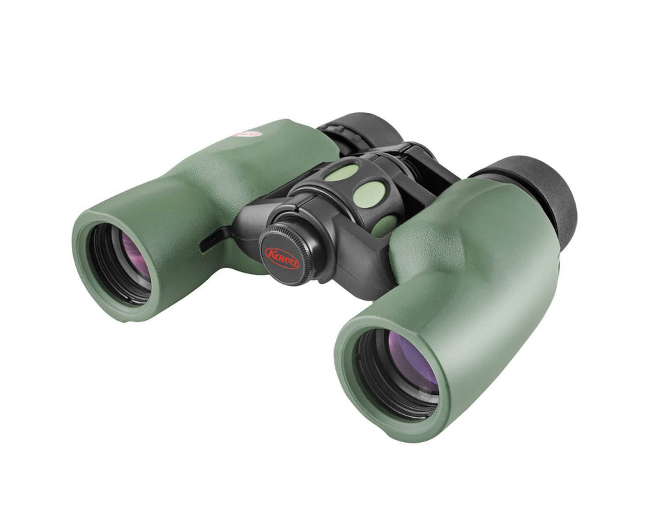 Binocolo Kowa YFII 6x30 Porro con lenti KR, scafo tropicalizzato, finitura verde, ideale per osservazioni di qualità.