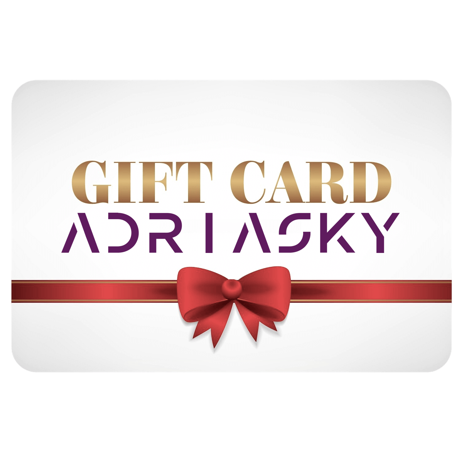 Carta Regalo Adriasky con fiocco rosso, ideale per telescopi e accessori.
