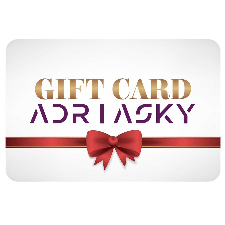 Carta Regalo Adriasky con fiocco rosso, ideale per telescopi e accessori.