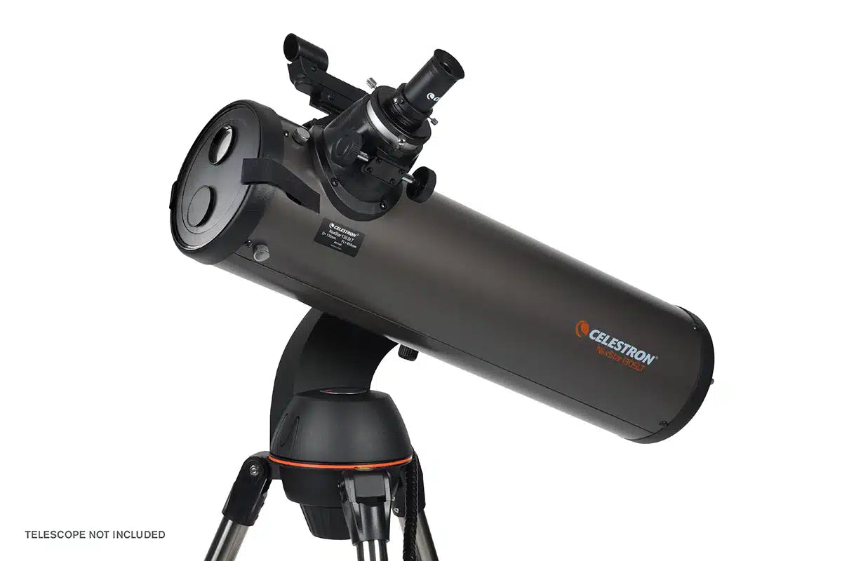 Filtro solare Celestron EclipSmart Powerseeker 127 montato su telescopio