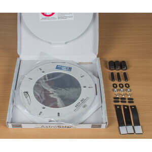 Baader Filtro Solare AstroSolar ASTF ClearWhite OD 5.1 100mm per Telescopi con accessori inclusi.