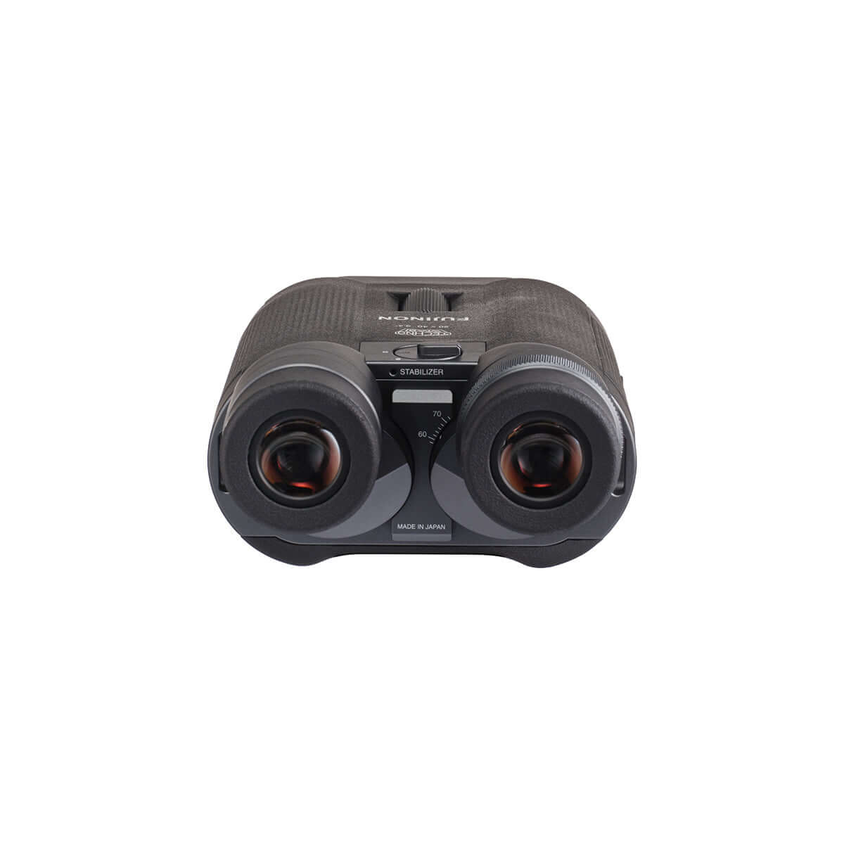 Vista frontale del binocolo stabilizzato Fujinon Techno-Stabi TS-L2040 20x40, ideale per osservazione stabile e chiara.
