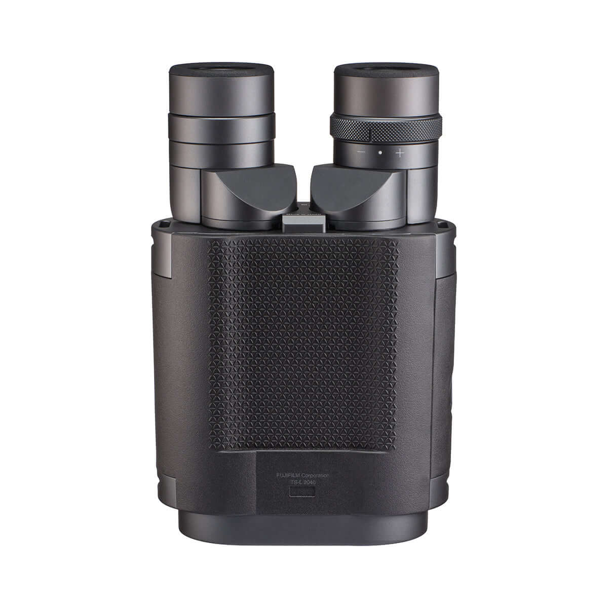 Vista del binocolo stabilizzato Fujinon Techno-Stabi TS-L2040 con ingrandimento 20x40, ideale per nautica, birdwatching e escursionismo.