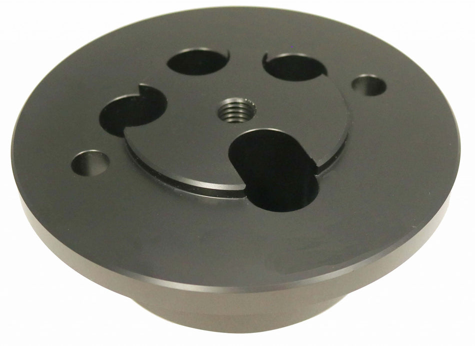 Adattatore Geoptik per montature AM3/AM5/AM5N in alluminio, compatibile con treppiedi EQ-6 e HERCULES, per astrofotografia.