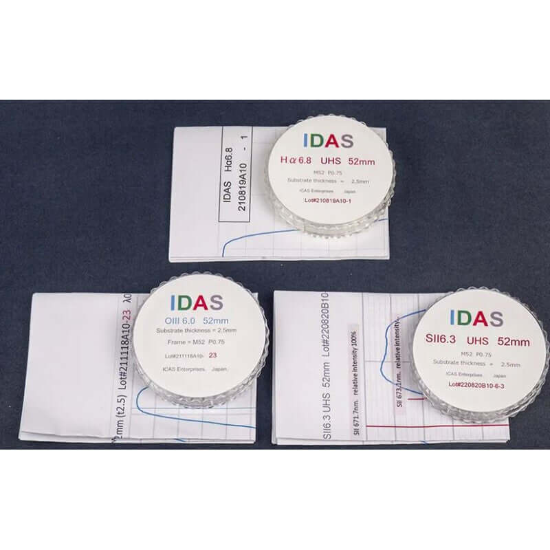 IDAS Set Filtri SHO 52mm con tre filtri a banda stretta