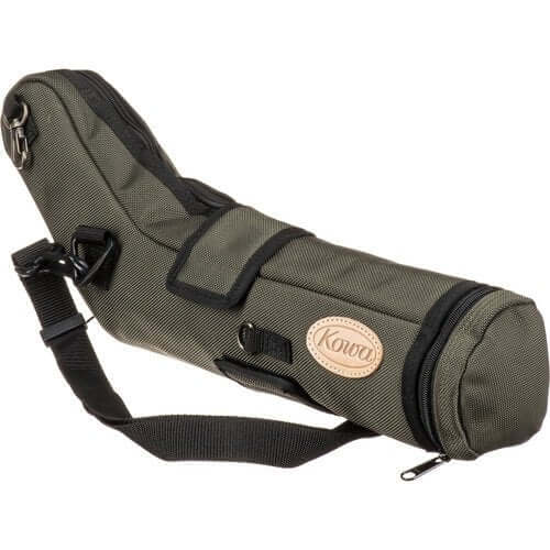 Custodia Kowa C-601 per cannocchiale TSN-601, con cerniera e lacci per protezione e trasporto, logo visibile.